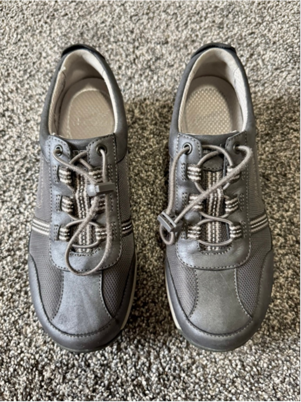 Women's Dansko Helen Gray Leather & Mesh Sneaker Size 7.5